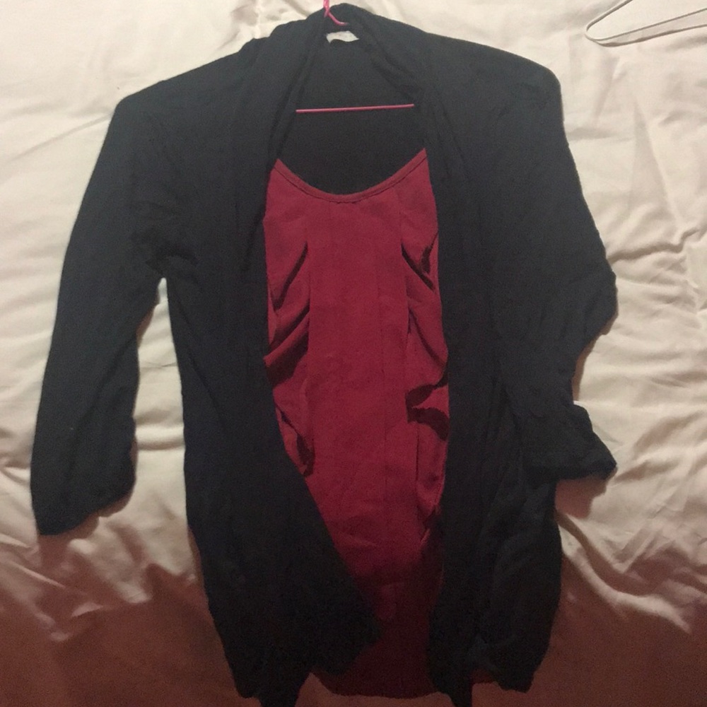 Black and red ruffles